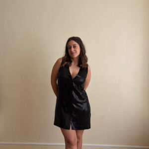 ROBE NOIRE A PAILLETTES ZARA